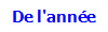 De l'année